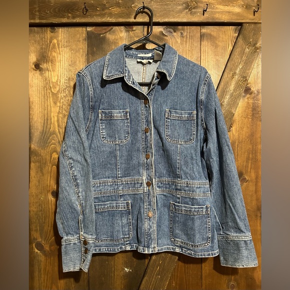 Jackets & Blazers - Jones Sport Denim Jacket, size L, small stain on cuff (picture included)